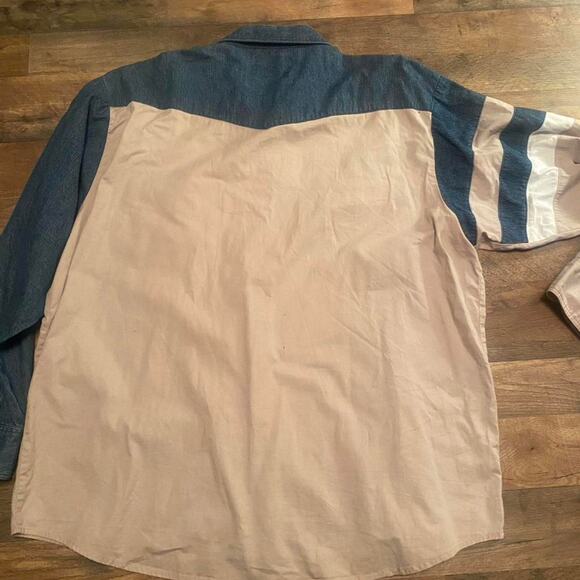 Wrangler western cowboy outdoor shirt, long sleeve button up - Picture 4 of 4
